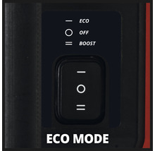 Schakelaar voor Eco, Uit en Boost modus