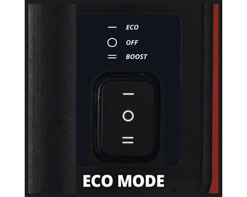 Schakelaar voor Eco, Uit en Boost modus