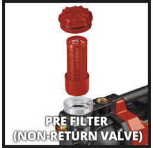 Voorfilter met terugslagklep voor tuin pompen