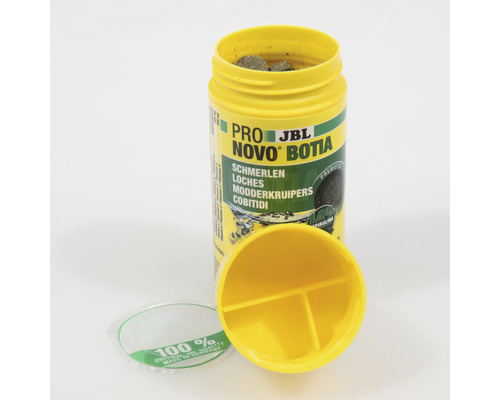 JBL Pro Novo Botia voersoorten voor modderkruipers in container