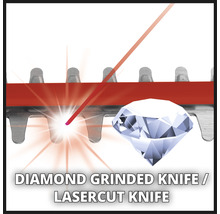 Diamantgeslepen lasermes
