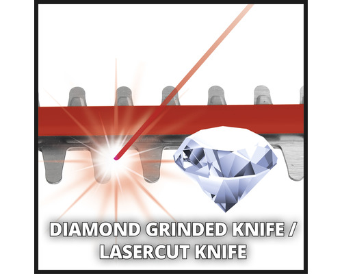 Diamantgeslepen lasermes