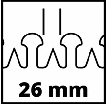 Symbool voor 26 millimeter snijbreedte