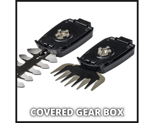 Afdekking van de versnellingsbak van een heggenschaar