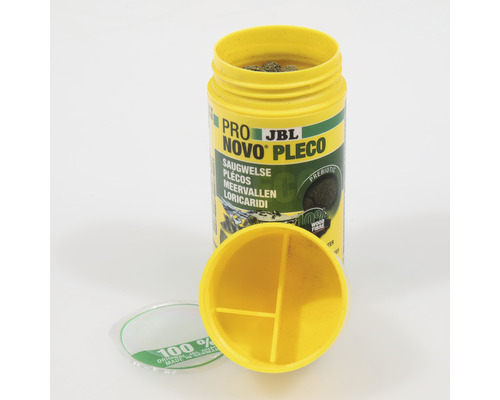 JBL Novo Pleco visvoerpot met open deksel