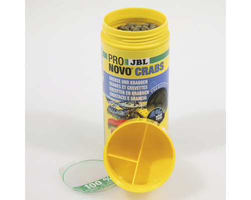 JBL Novo Crabs krabbenvoer, pot met open deksel