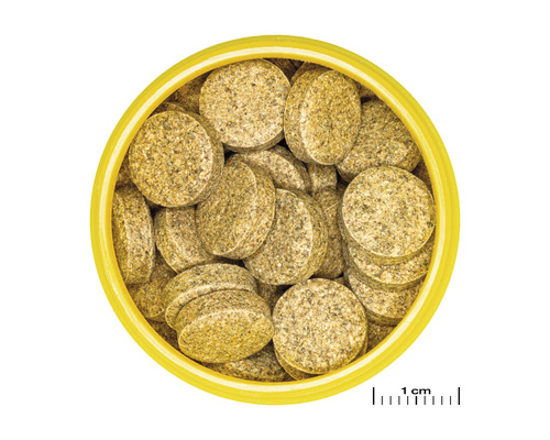 Tablettenvoer voor vissen in doos