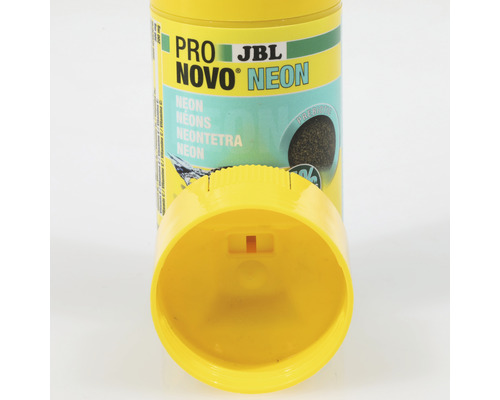 JBL Pro Novo Neon visvoerpot met open deksel