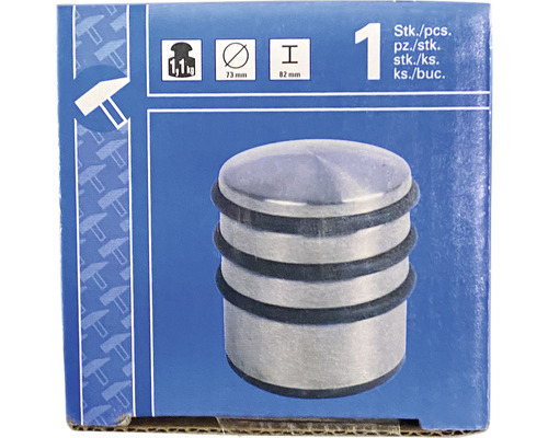 Deurstopper verpakking met informatie over gewicht en afmetingen