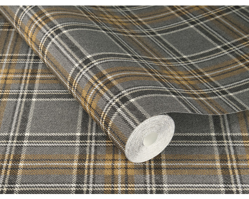 Rol behang met ruitpatroon