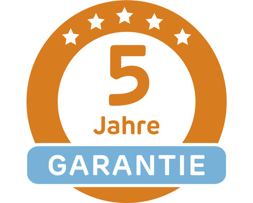 Symbool voor 5 jaar garantie
