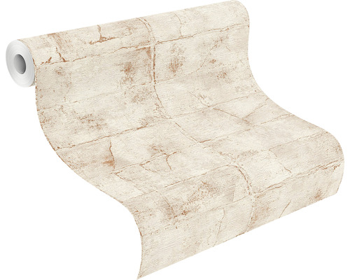 Behangrol met steenmotief