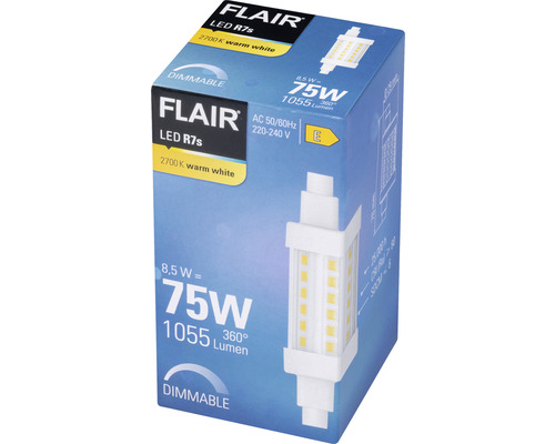 FLAIR LED R7s lamp in productverpakking
