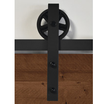BARNDOOR set op maat vintage bruin x-brace + spaak rail-thumb-3
