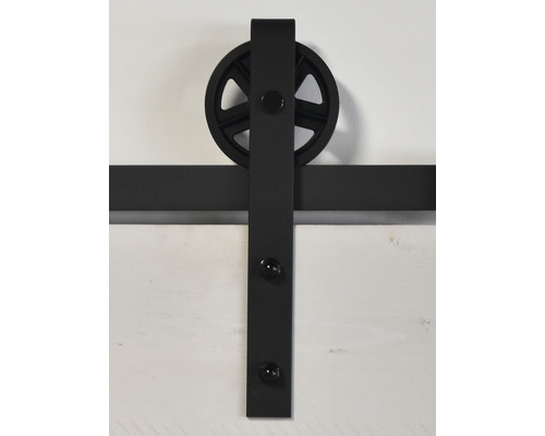 Schuifdeurbeslag met rol en rail