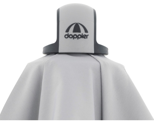 Doppler Logo op een paraplu
