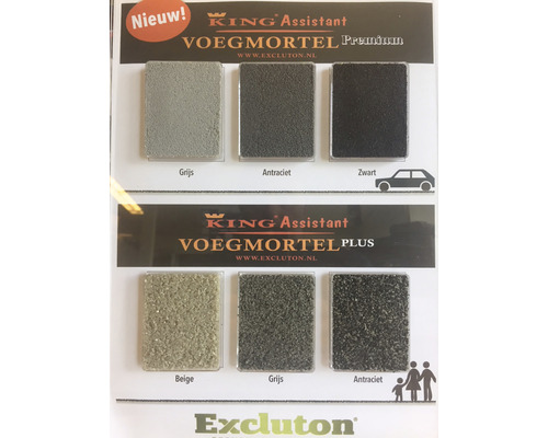 King Assistant Voegmortel Premium en Plus kleurselectie
