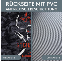 Achterkant met PVC anti-slip coating