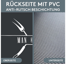 Achterkant met PVC antislipcoating voor grillmat