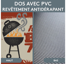 PVC achterkant met antislip coating