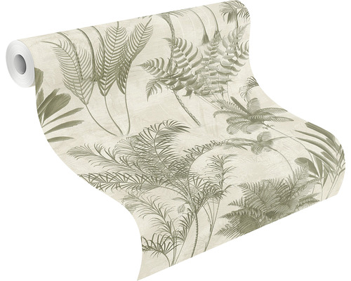 Behangrol met plantenpatroon