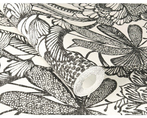 Rol behang met bloemmotief