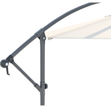 SOLUNA Zweefparasol Lyon ecru Ø 300 cm, hoogte 257 cm