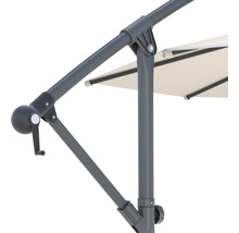 SOLUNA Zweefparasol Lyon ecru Ø 300 cm, hoogte 257 cm