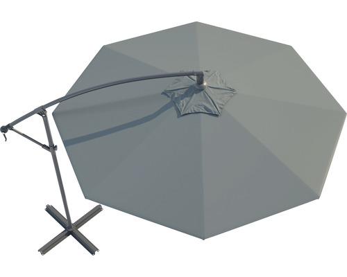 Vrijhangende parasol met kruisvoet voor de tuin