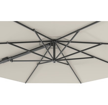 SOLUNA Zweefparasol Orléans met kruisvoetstandaard ecru Ø 300 cm-thumb-7 SOLUNA Zweefparasol Orléans met kruisvoetstandaard ecru Ø 300 cm-thumb-7