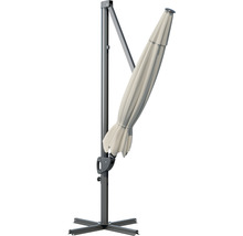 SOLUNA Zweefparasol Orléans ecru 300x300 cm, hoogte 251 cm-thumb-4 SOLUNA Zweefparasol Orléans ecru 300x300 cm, hoogte 251 cm-thumb-4