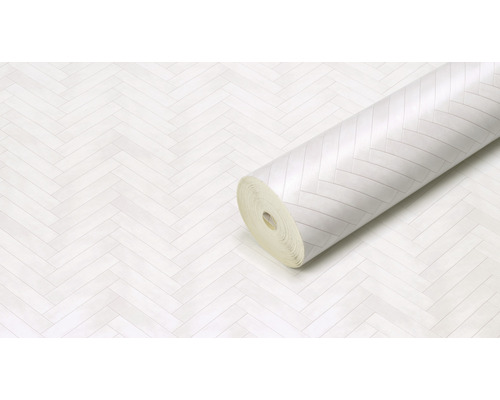 Rol vinylbehang met visgraatmotief