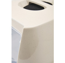 Close-up van een kattenbak met filter