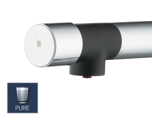 Waterkraan met drukknop voor waterafname