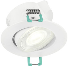 Inbouwspot in wit met licht