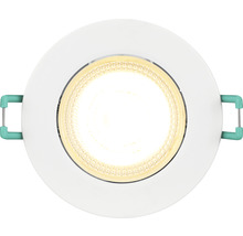 Ronde led-inbouwlamp met bevestigingsveren