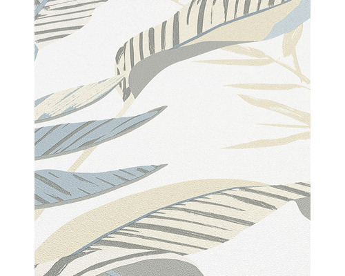 Behang met abstract bladmotief