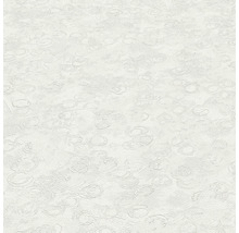 Wit vinylbehang met cirkelvormig patroon