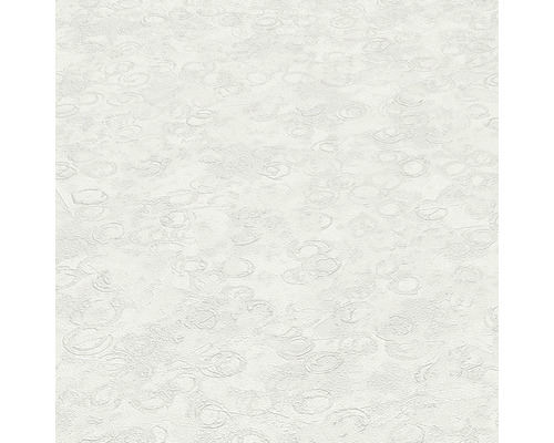 Wit vinylbehang met cirkelvormig patroon