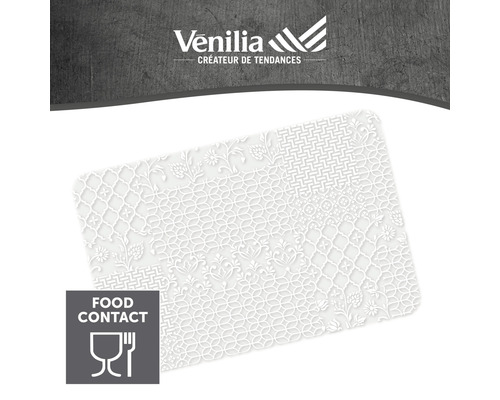 Venilia reliëfmat met patroon en symbool voor contact met levensmiddelen