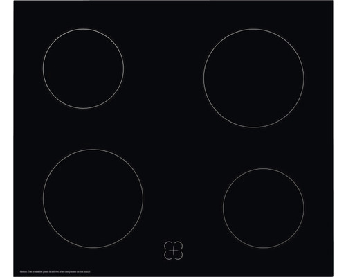 Keramische kookplaat met vier kookzones