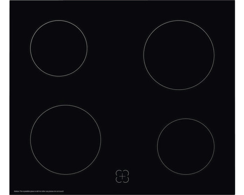 Keramische kookplaat met vier kookzones
