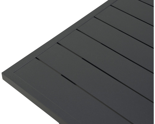 Detailopname van een tafelblad met lattenstructuur