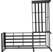 GARDEN PLACE Lounge diningset Viven aluminium antraciet incl. zitkussen, 208x208x64,5 cm