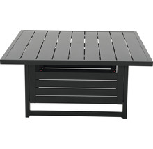 Vierkante tuintafel van aluminium met lattenbodem