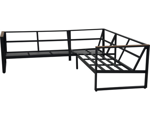 Frame van een metalen hoekbank