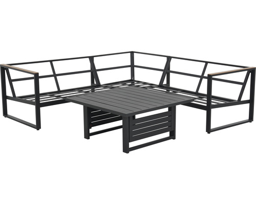 Tuin loungeset met hoekbank en tafel
