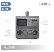 HYUNDAI Powerstation LifePO4 512 Wh-thumb-2