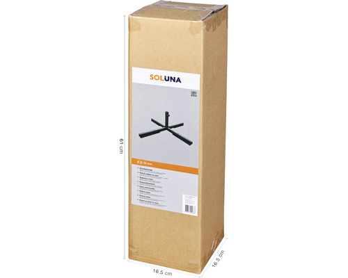 Verpakte parasolvoet van Soluna