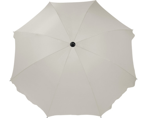 Geopende parasol van bovenaf